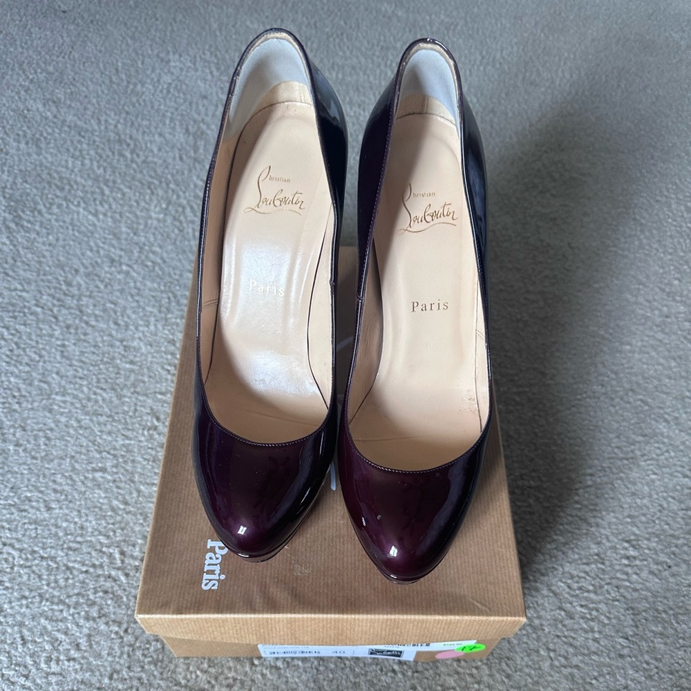 Christian Louboutin Burgundy Heels